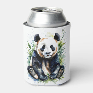Porta-lata Bonita Watercolor Panda Bear