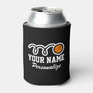 Porta-lata Bonito nome personalizado do desenho de basquete p