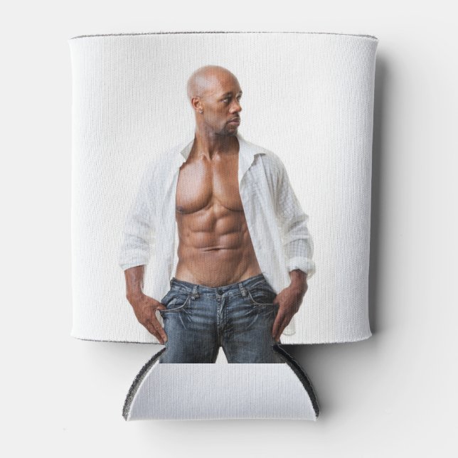 Porta-lata Bons Pecs Musculares Abs Beach Sem Camisa (Frente)