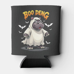 Porta-lata Boo Deng Ghost Baby Pygmy Hippo Moo Deng Halloween