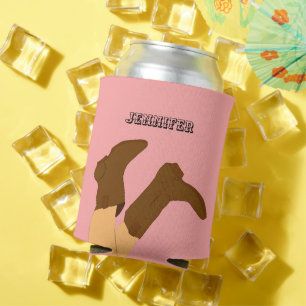 Porta-lata Boots personalizados do Cowboy