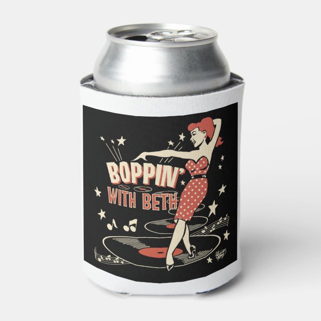 Porta-lata Boppin' With Beth can Cooler (Can Front)