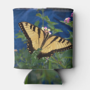 Porta-lata Borboleta-do-vento amarela e preta