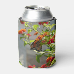 Porta-lata Borboleta Monarca em Borboleta Vermelha Bush