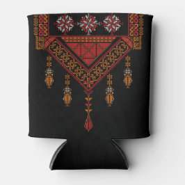 Porta-lata Bordado de Tatreez Palestino | Arte palestina