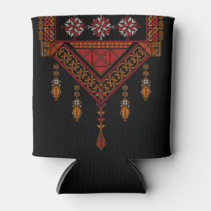 Porta-lata Bordado de Tatreez Palestino   Arte palestina