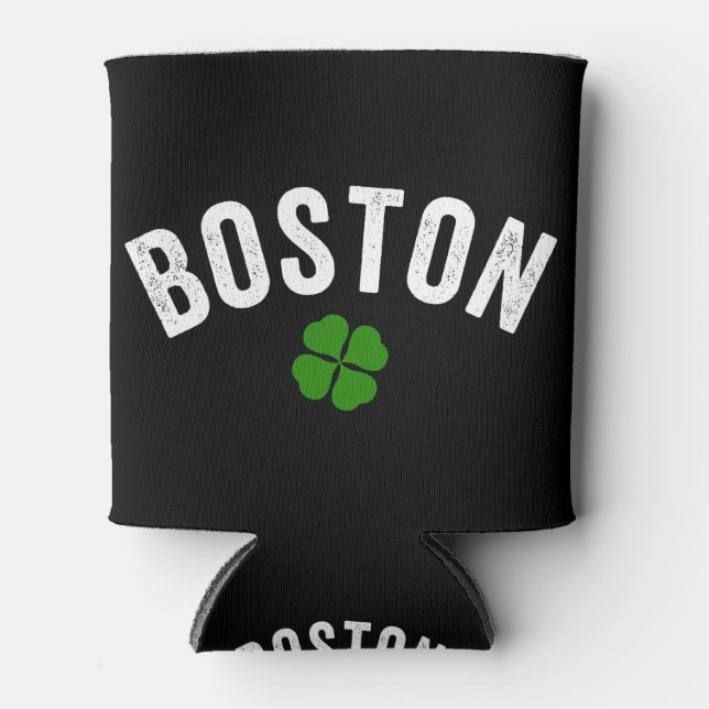 Porta-lata Boston Irish Shamrock (Frente)