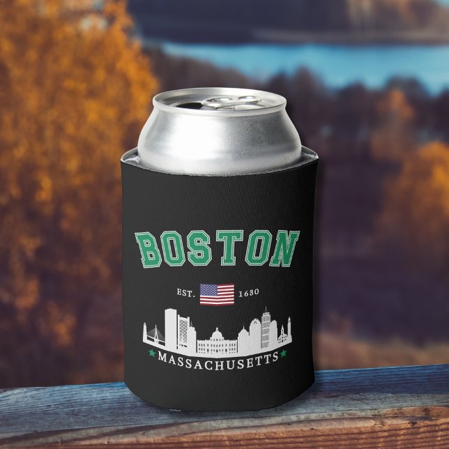 Porta-lata Boston Massachusetts Est. 1630 Vintage (Criador carregado)