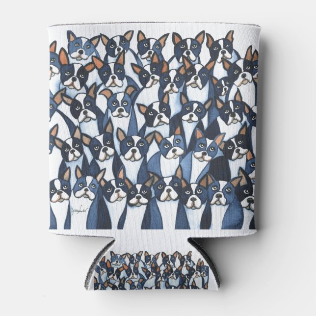 Porta-lata Boston Terriers (Frente)