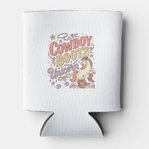 Porta-lata Botas de Cowboy Unicórnio Caprichoso Zazzle Desi