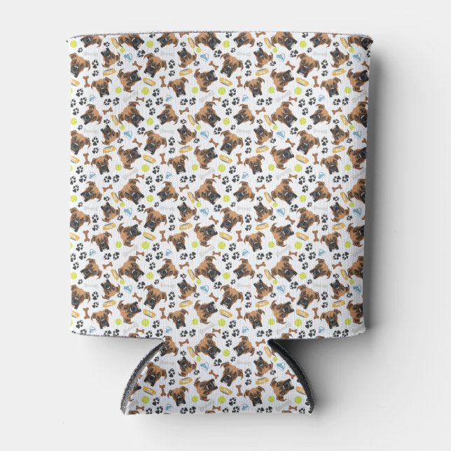 Porta-lata Boxer de Cachorro Sorridente (Frente)
