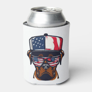 Porta-lata Boxer Dog 4 de julho