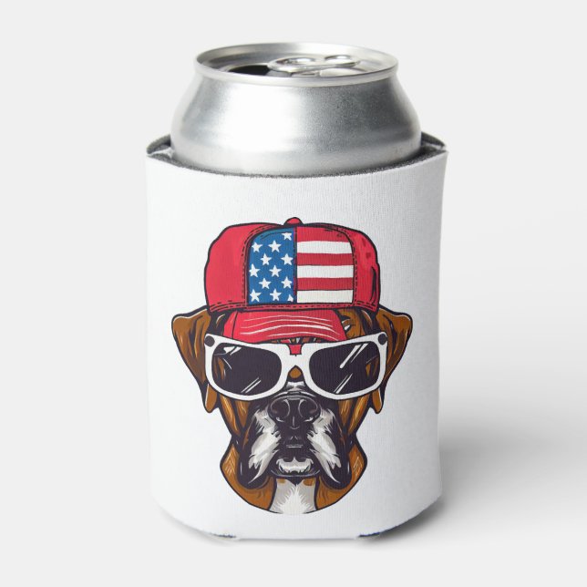 Porta-lata Boxer Dog USA (Can Front)