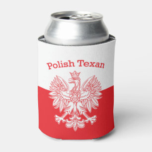Porta-lata Branco polonês Eagle do Texan