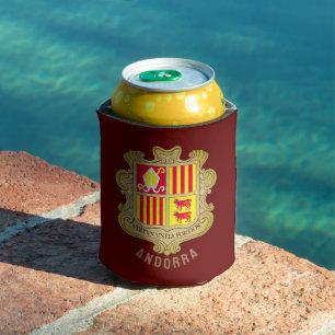 Porta-lata Brasão de armas de Andorra