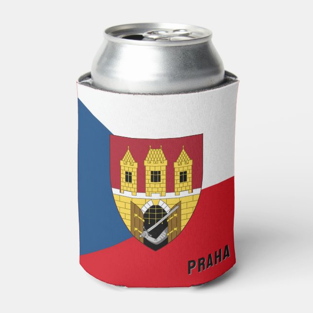 Porta-lata Brasão de armas de Praga, República Tcheca (Can Front)