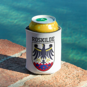 Porta-lata Brasão de armas de Roskilde, Dinamarca Copo de Sho