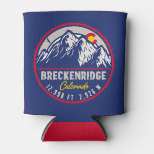 Porta-lata Breckenridge Colorado Ski Hiking Mountain Souvenir