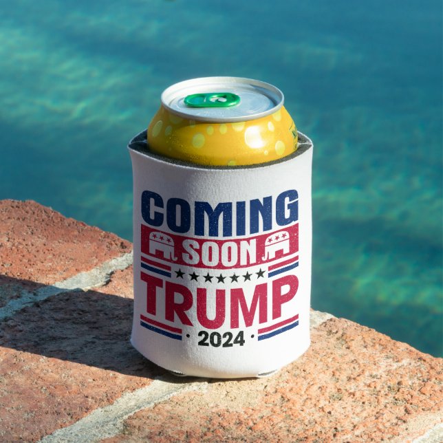 Porta-lata Brevemente Trump 2024 Presidente (Piscina in situ)