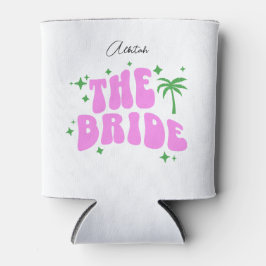 Porta-lata bride palm springs pink retro bachelorette party