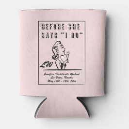 Porta-lata Bridesmaids Monograma - Festa de solteira