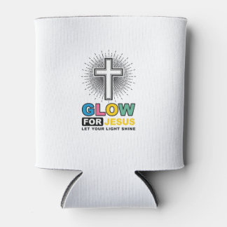 Porta-lata Brilhe Para Jesus Camisa Cristã Cruz Luz Design_