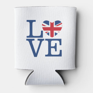 Porta-lata British Hearts - Love Union Jack Can Cooler