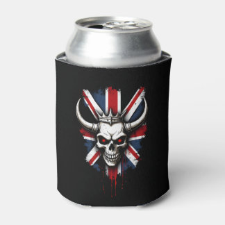 Porta-lata British Skull England UK Flag Premium T-Shirt (1)