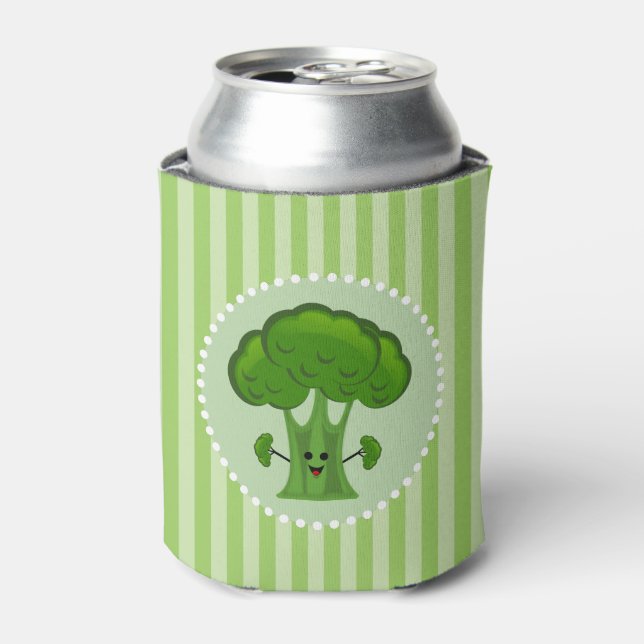 Porta-lata Brócolis Verde Feliz (Can Front)