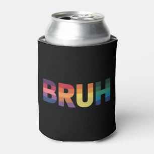 Porta-lata Bruh Meme Dito Engraçado Cumprimento de Irmão Orgu