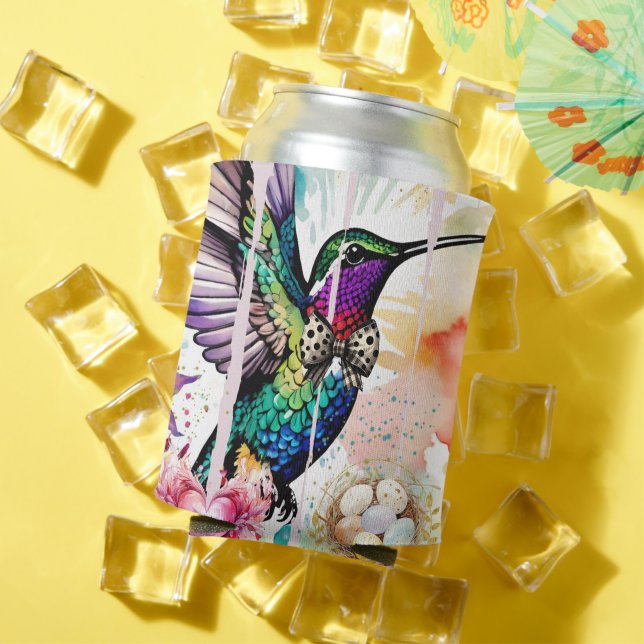 Porta-lata Brushstroke Bird Art (Verão in situ)