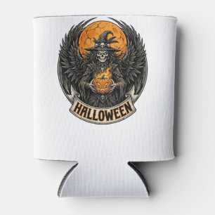 Porta-lata Bruxa de Halloween Gótico Vintage