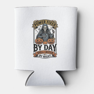 Porta-lata Bruxa de Reparo de Bateria Piada de Halloween Cami