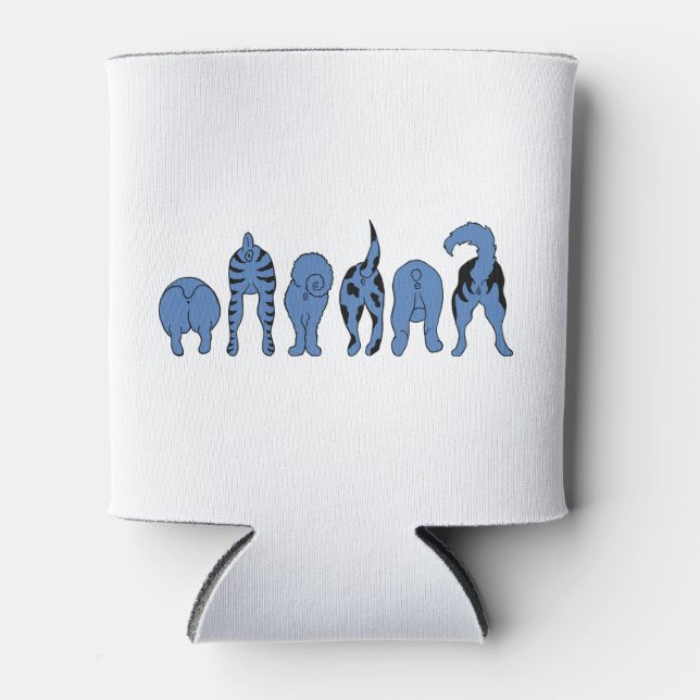 Porta-lata Bumbuns de Cachorro Azul (Frente)