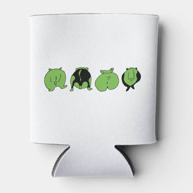 Porta-lata Bumbuns de Hamster Verde (Frente)