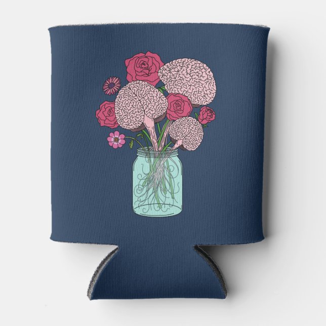 Porta-lata Buquê da ventoinha do cérebro (Frente)