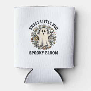 Porta-lata Buquê de Flor de Fantasma Vintage Cute Halloween B