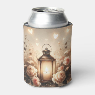 Porta-lata Buquê de Rosas Lanterna Brilhante
