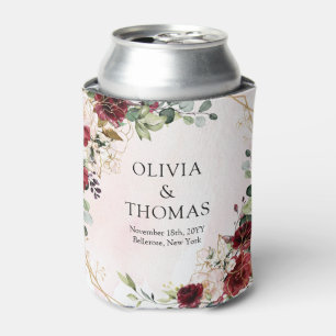 Porta-lata Burundi moderno, arco geométrico de ouro floral