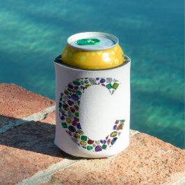 Porta-lata C Design inicial de gem