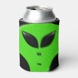 Porta-lata Cabeça de Alienígena Verde