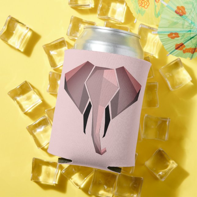 Porta-lata Cabeça de Elefante Geométrica (Verão in situ)