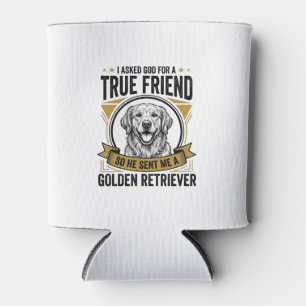 Porta-lata Cachorro Amigo Verdadeiro Golden Retriever Vintage