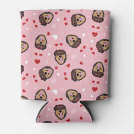 Porta-lata Cachorro Cachorro Rosa Vermelho