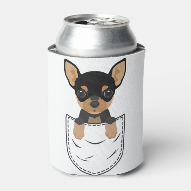 Porta-lata Cachorro Chihuahua em Pocket (Can Front)