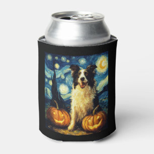 Porta-lata Cachorro Collie Halloween Jack O Lanterna Pu