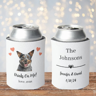 Porta-lata Cachorro de Gado Australiano Casamento Pet Lata Re