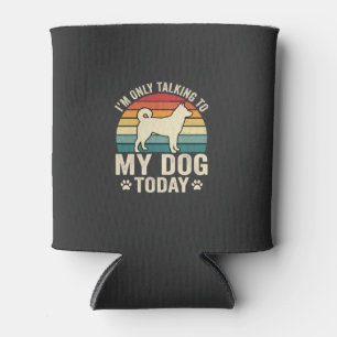 Porta-lata Cachorro Engraçado Falando Pôr do Sol Retro