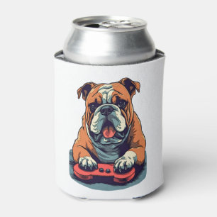 Porta-lata Cachorro joga videogames