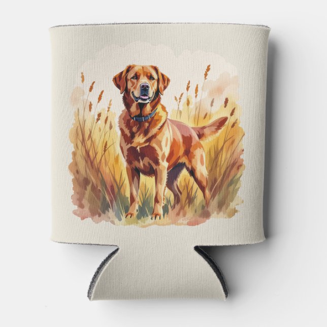 Porta-lata Cachorro Labrador Retriever Fox Red (Frente)